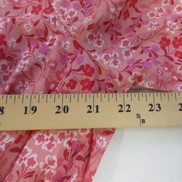 TERRA & SKY Fit & Flare Button Front Dress Womens Size 14W Pink Red Floral NWT - Picture 14 of 15